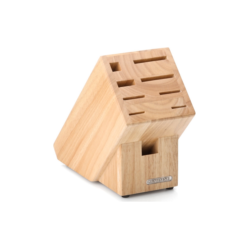 Continenta C30514 – Messerblock 22x11,5x22 cm Gummibaum
