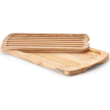 Continenta C3078 – Küchenschneidebrett für Brot 45x26 cm Gummibaum