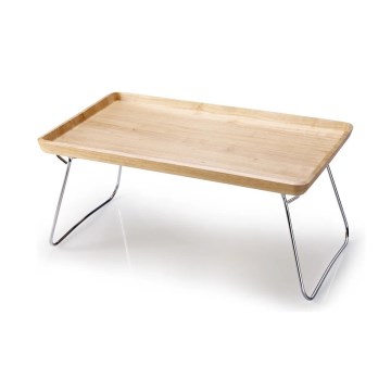Continenta C3245 - Bett-Tablett, 53 x 32 cm, Gummibaumholz