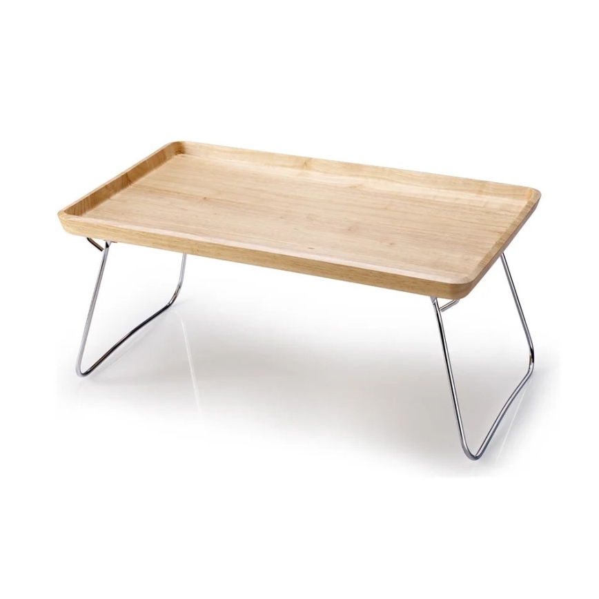 Continenta C3245 - Bett-Tablett, 53 x 32 cm, Gummibaumholz