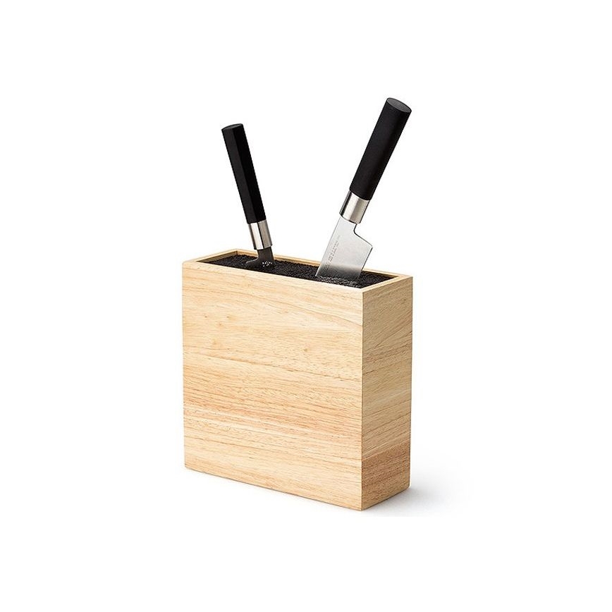Continenta C3314 – Messerblock mit Flexi-Einsatz 22x9x21,5 cm Gummibaum