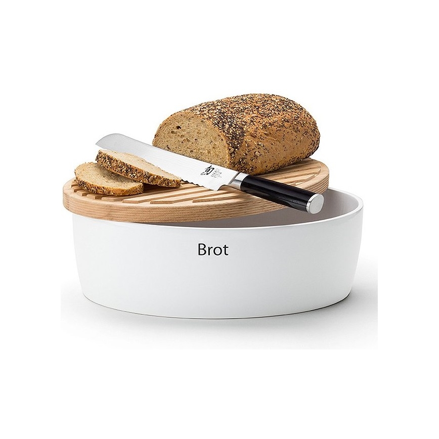 Continenta C3930 - Brotkasten 13,5x30 cm weiß/beige