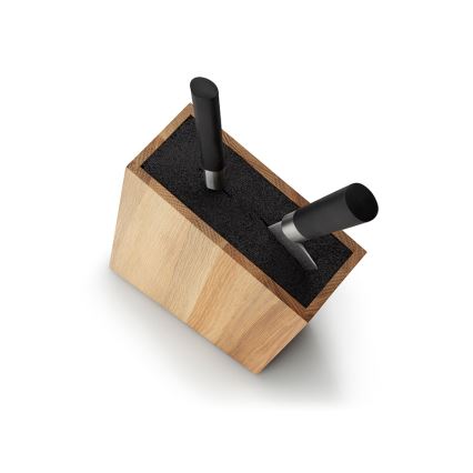 Continenta C4150 - Messerständer mit Flexi-Einsatz 18x28,5 cm Eiche