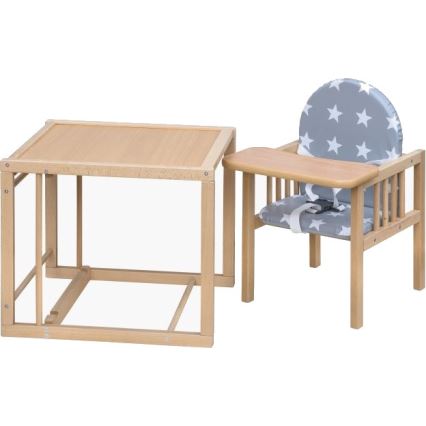 COSING - Kinderhochstuhl 2-in-1 Viktoria Buche/Grau