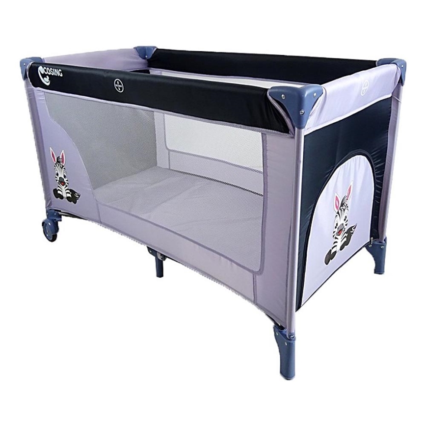 COSING - Reisebett ADAM Zebra Grau