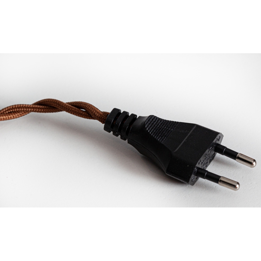 Cottex - Pendelleuchte mit Kabel für Steckdose NORA 1xE14/5W/230V klar