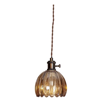 Cottex - Hängeleuchte an Kabel NORA 1xE14/5W/230V braun