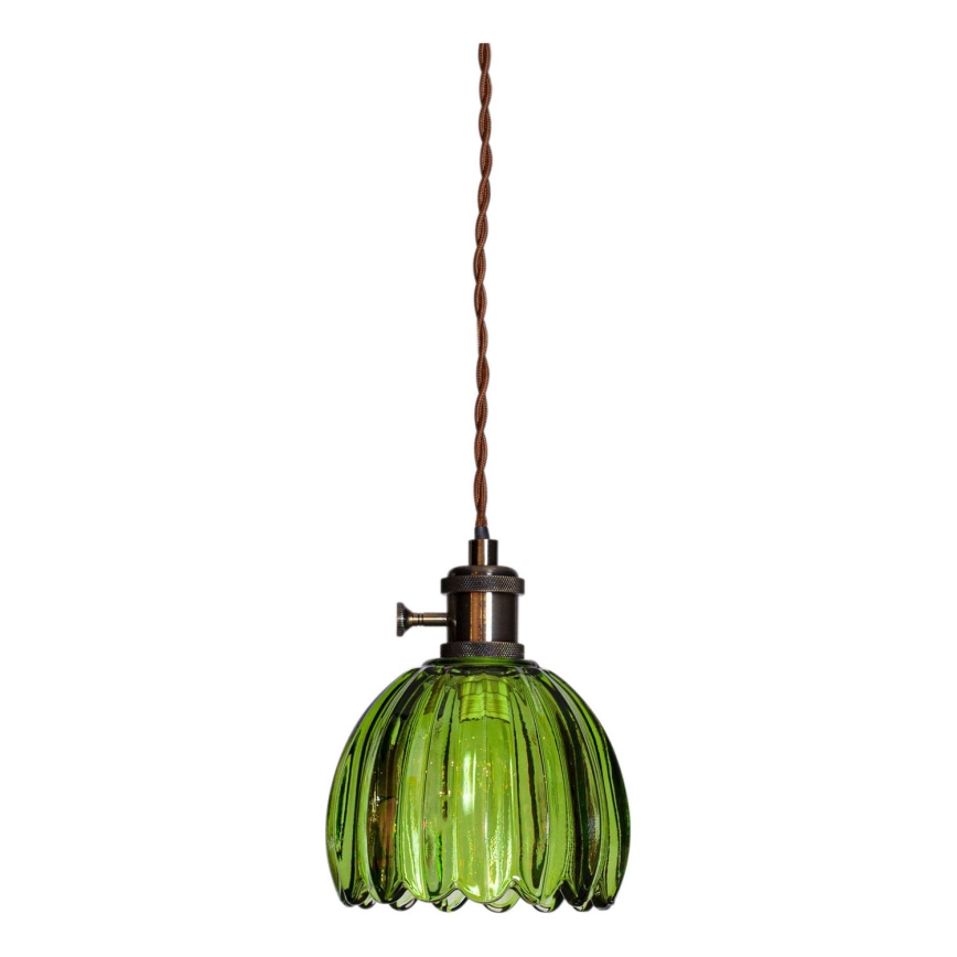 Cottex - Pendelleuchte NORA mit Kabel 1xE14/5W/230V grün