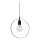 Cottex - Pendelleuchte SPARTAN RINGO an Stahlseil 1xE27/60W/230V