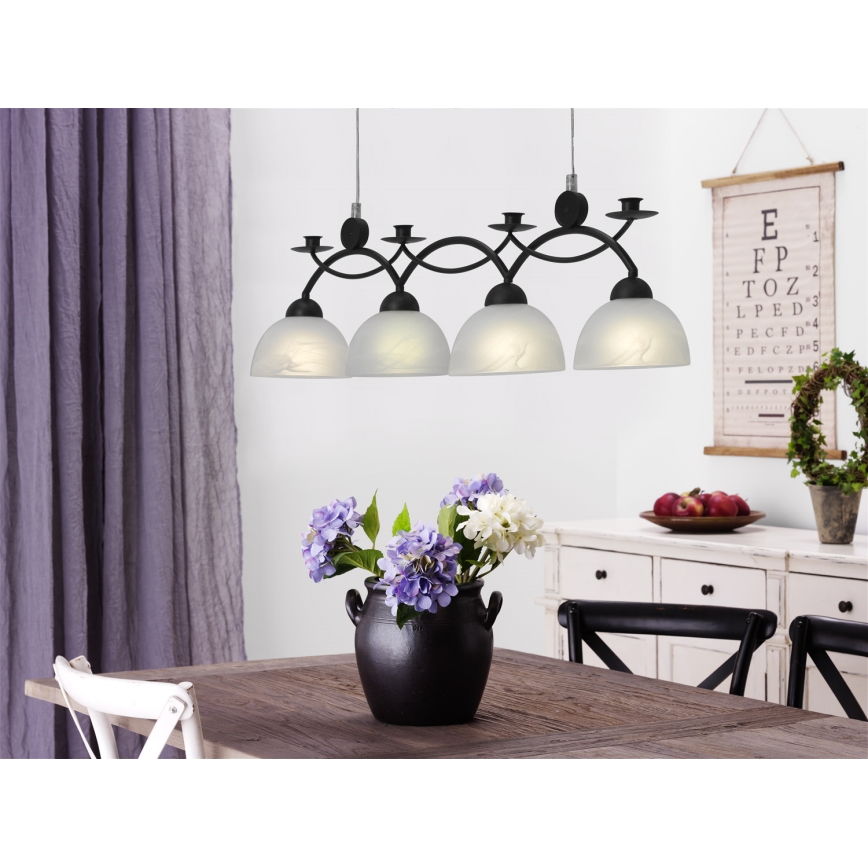 Cottex - Pendelleuchte am Kabel FLORENS 4xE14/40W/230V
