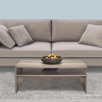 Couchtisch 42x110 cm braun