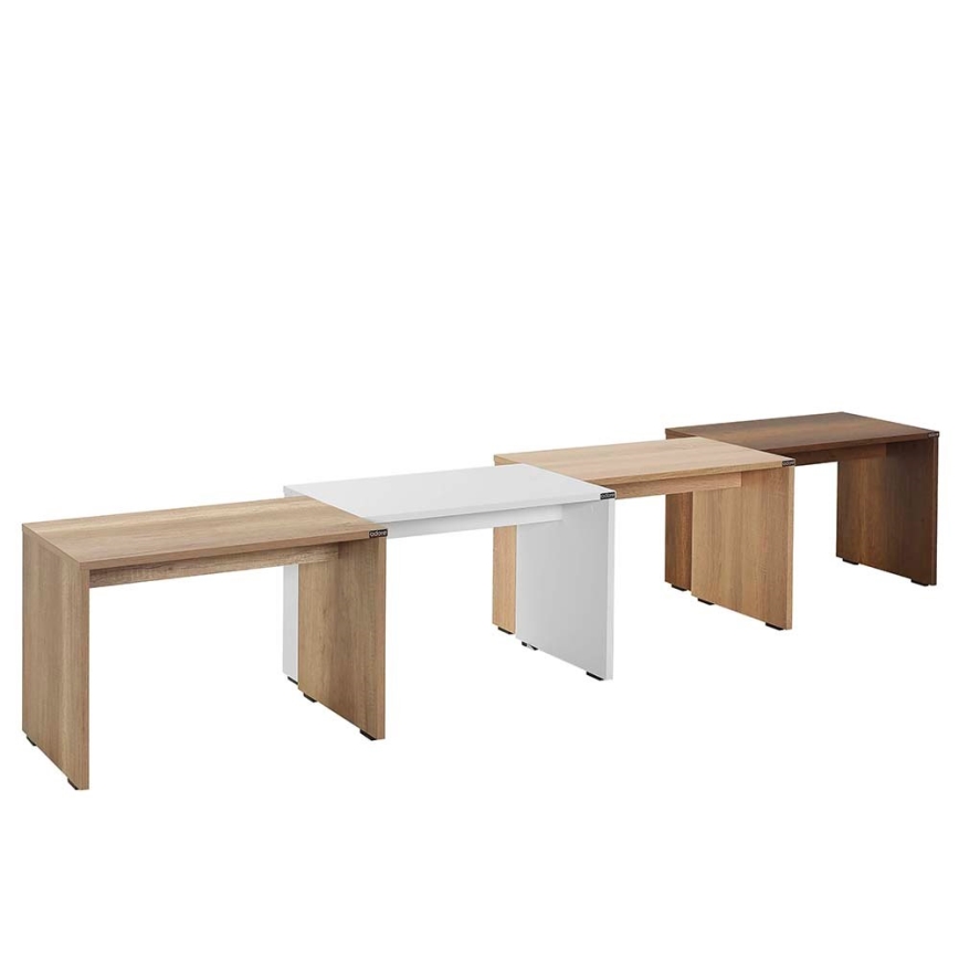 Couchtisch 43x60 cm weiß