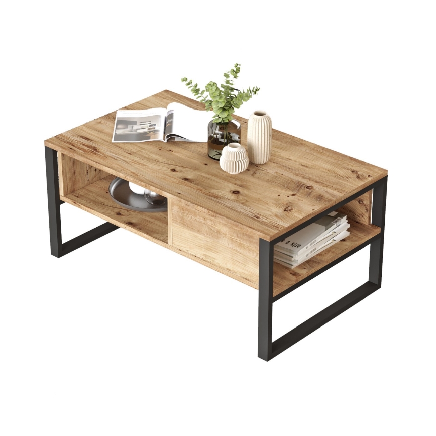 Couchtisch 44,4x100 cm Kiefer atlantisch
