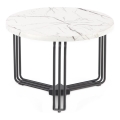 Couchtisch ANTICA 41x55 cm schwarz/Marmordekor