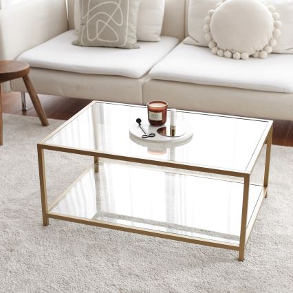 Couchtisch ASTRO 40x90 cm gold