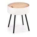 Couchtisch AURA 45x38 cm weiß/schwarz/beige