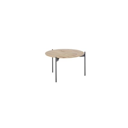Couchtisch AURA Ø 55 cm Eiche/Anthrazit