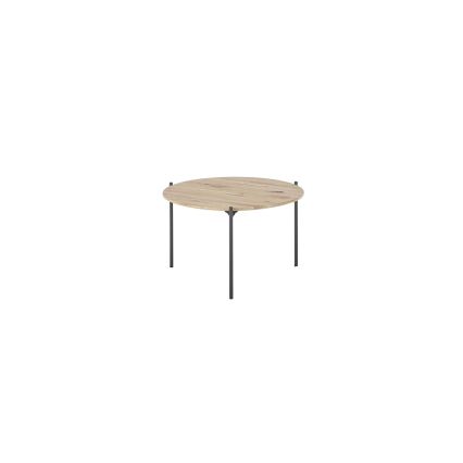Couchtisch AURA Ø 55 cm Eiche/Anthrazit