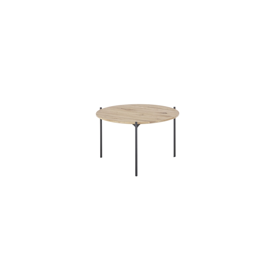 Couchtisch AURA Ø 55 cm Eiche/Anthrazit
