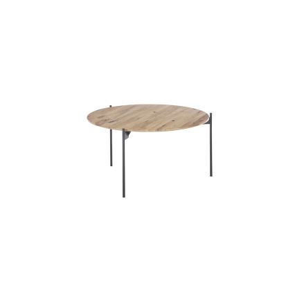 Couchtisch AURA Ø 74 cm Eiche/Anthrazit