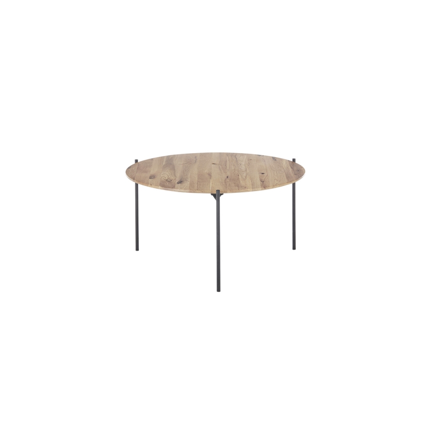 Couchtisch AURA Ø 74 cm Eiche/Anthrazit