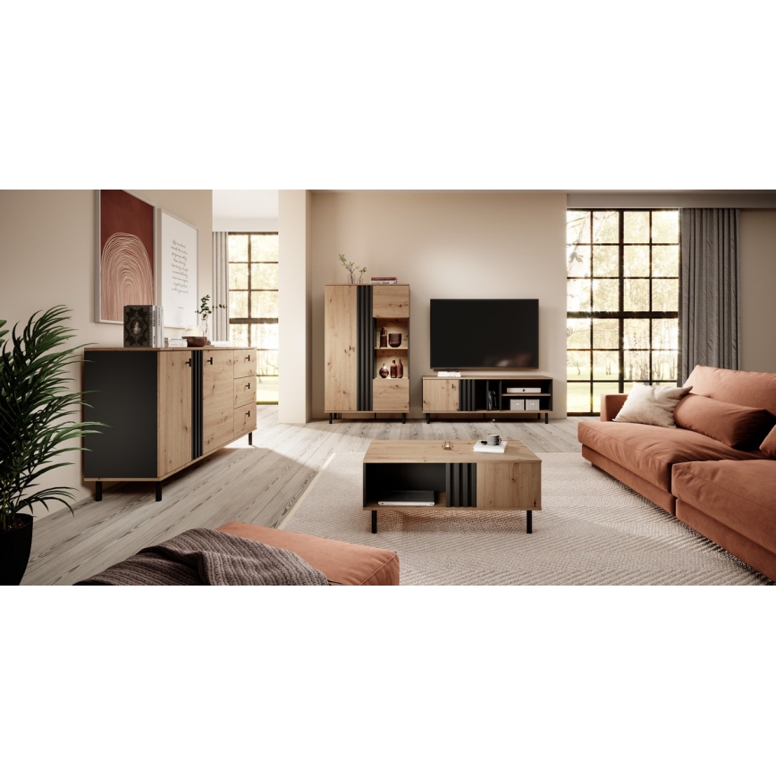 Couchtisch BADIA Eiche/anthrazit