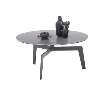Couchtisch BALANCE Ø 80 cm grau/anthrazit