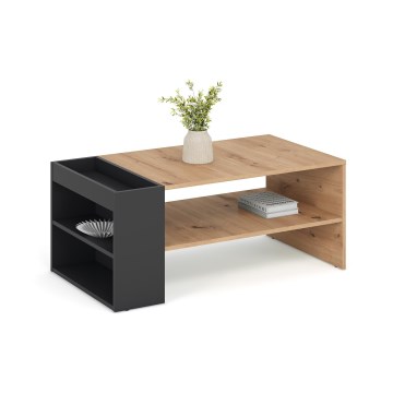 Couchtisch BELA 100x42 cm Eiche Artisan/Anthrazit