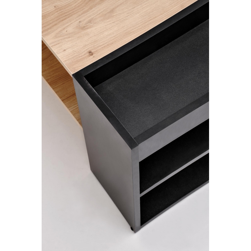 Couchtisch BELA 100x42 cm Eiche Artisan/Anthrazit