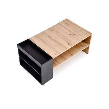 Couchtisch BELA 100x42 cm Eiche Artisan/Anthrazit