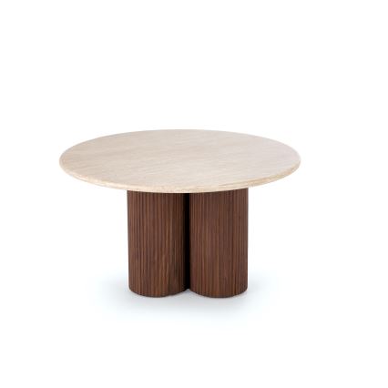 Couchtisch CALDO, Ø 80 cm, braun/beige