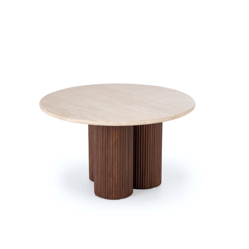 Couchtisch CALDO, Ø 80 cm, braun/beige
