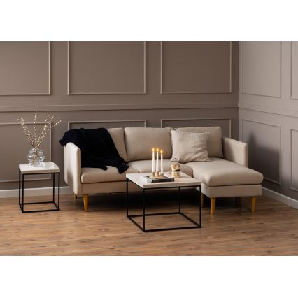 Couchtisch CAMILO 40x40 cm Travertin