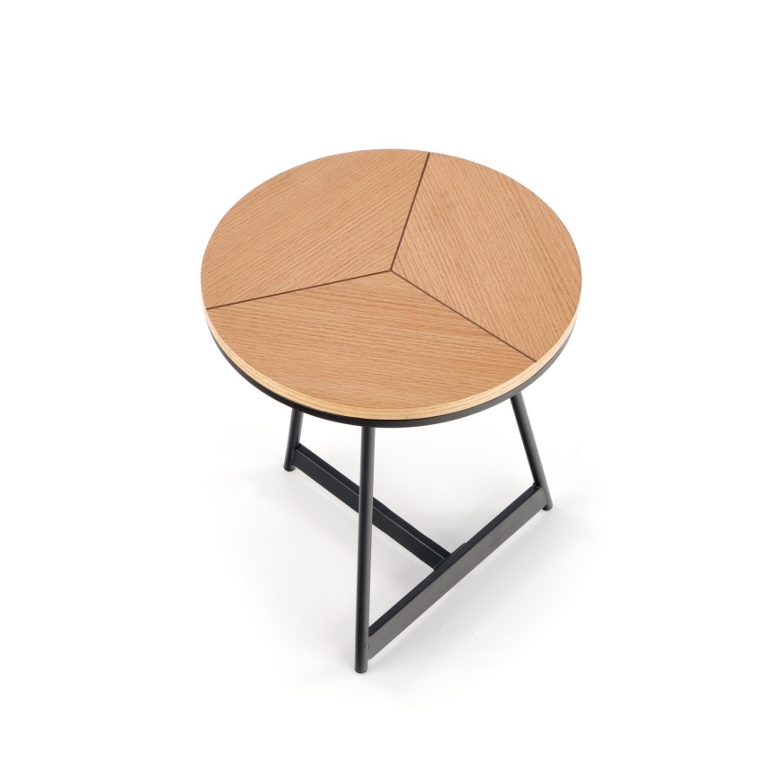 Couchtisch CARIDA 49x45 cm schwarz/Eiche