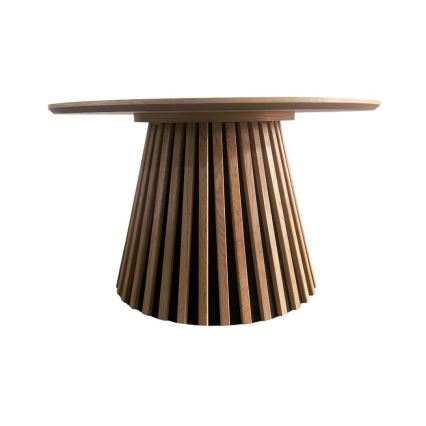 Couchtisch CARINA, Ø 75 cm, Eiche/Schwarz