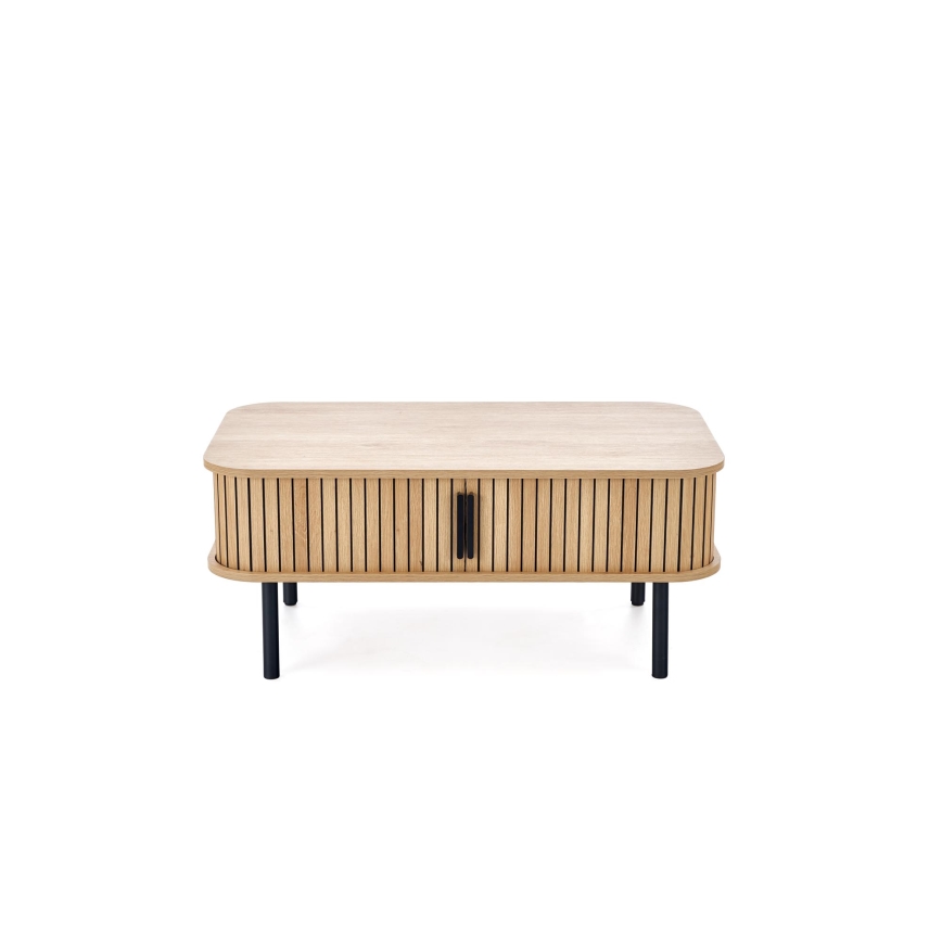 Couchtisch CASA 90 x 50 cm, braun/schwarz