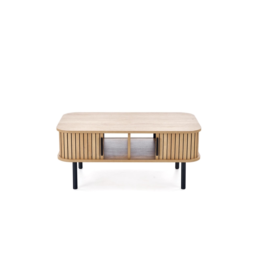 Couchtisch CASA 90 x 50 cm, braun/schwarz
