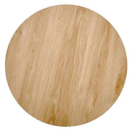 Couchtisch DANTE Ø 67 cm braun/schwarz