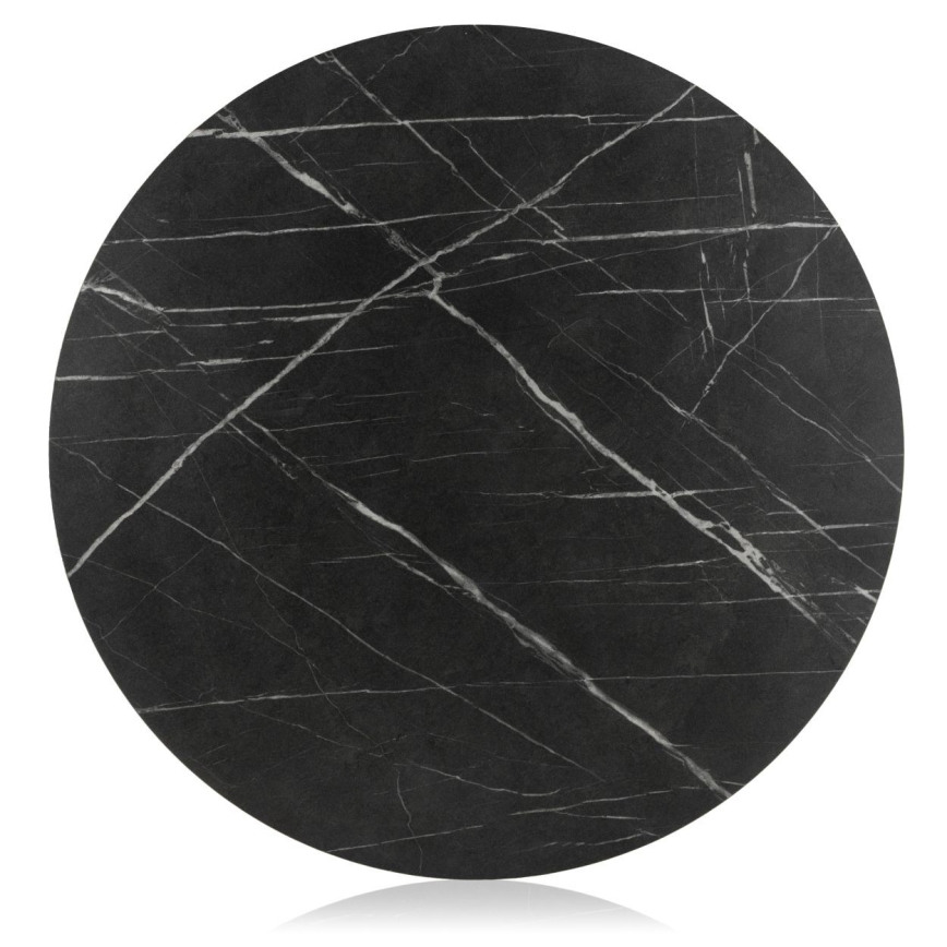 Couchtisch DIAMOND 40x70 cm schwarz/golden