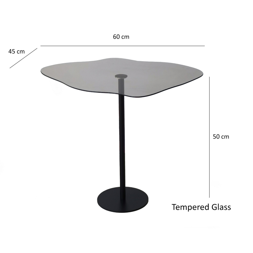Couchtisch DIOR 50x60 cm schwarz