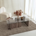Couchtisch ESCAPE 30x105 cm Braun/Klar