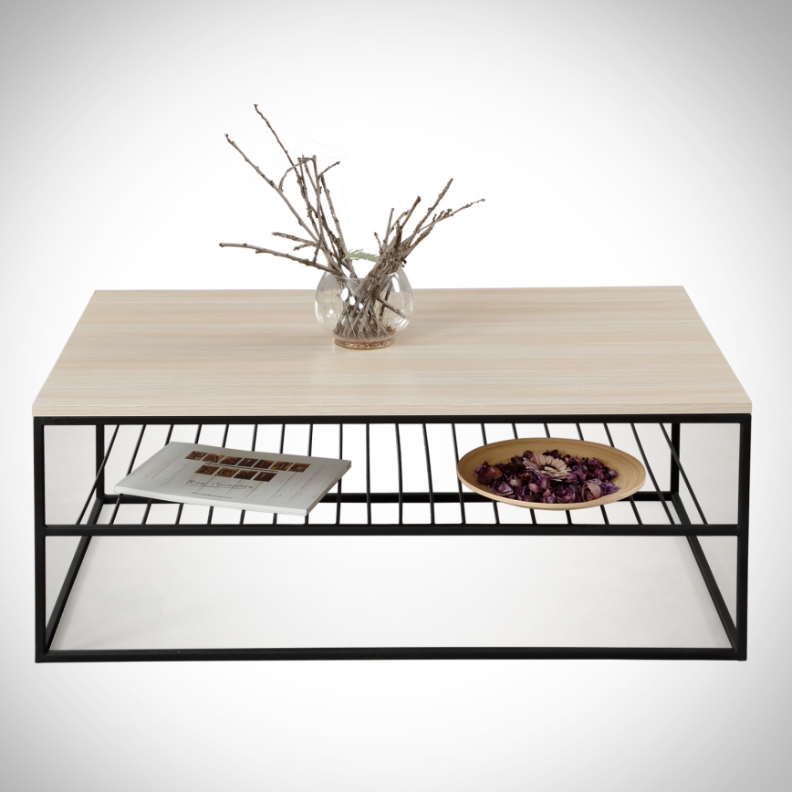Couchtisch ETNA 43x95 cm beige/schwarz
