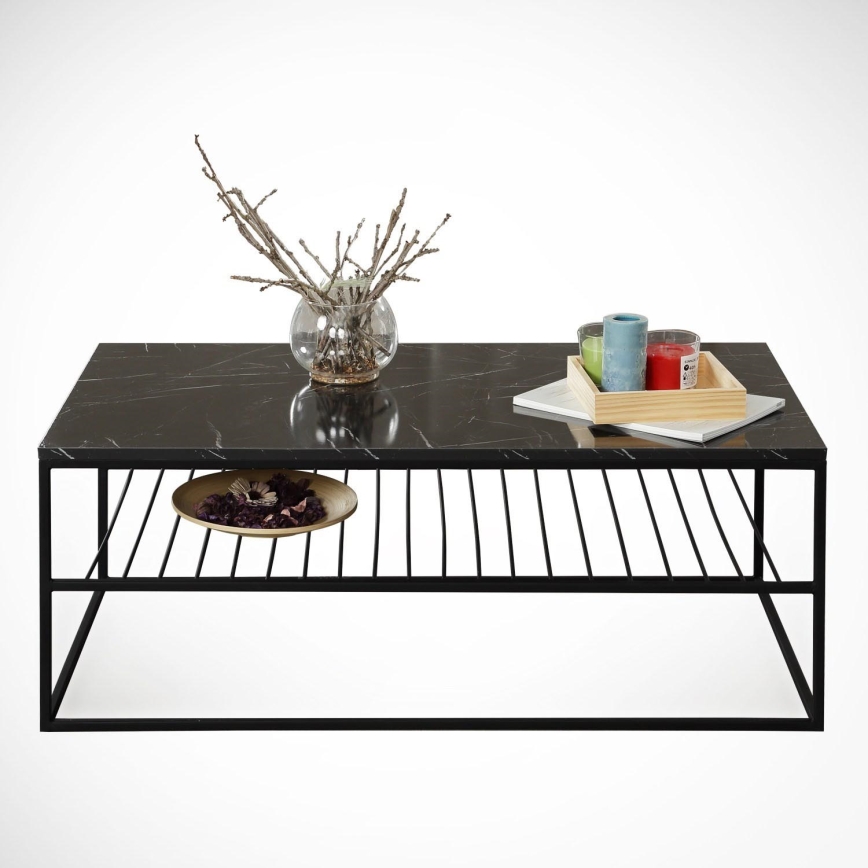 Couchtisch ETNA 43x95 cm schwarz