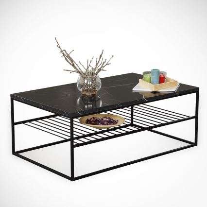 Couchtisch ETNA 43x95 cm schwarz