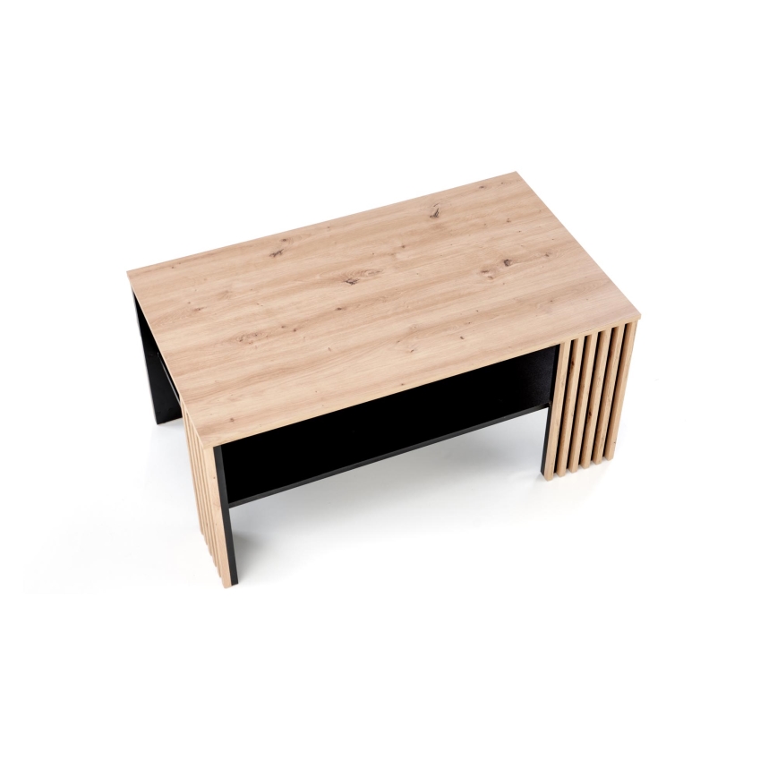 Couchtisch FORMA 110x65 cm braun/schwarz