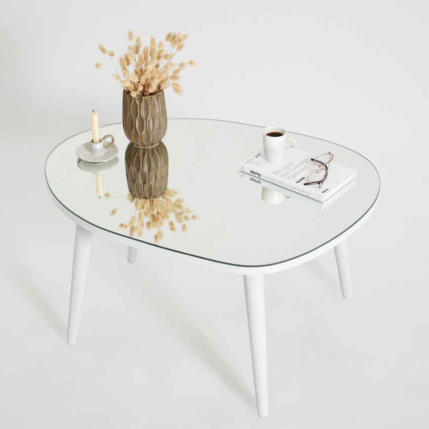 Couchtisch GUSTO 38x75 cm weiß