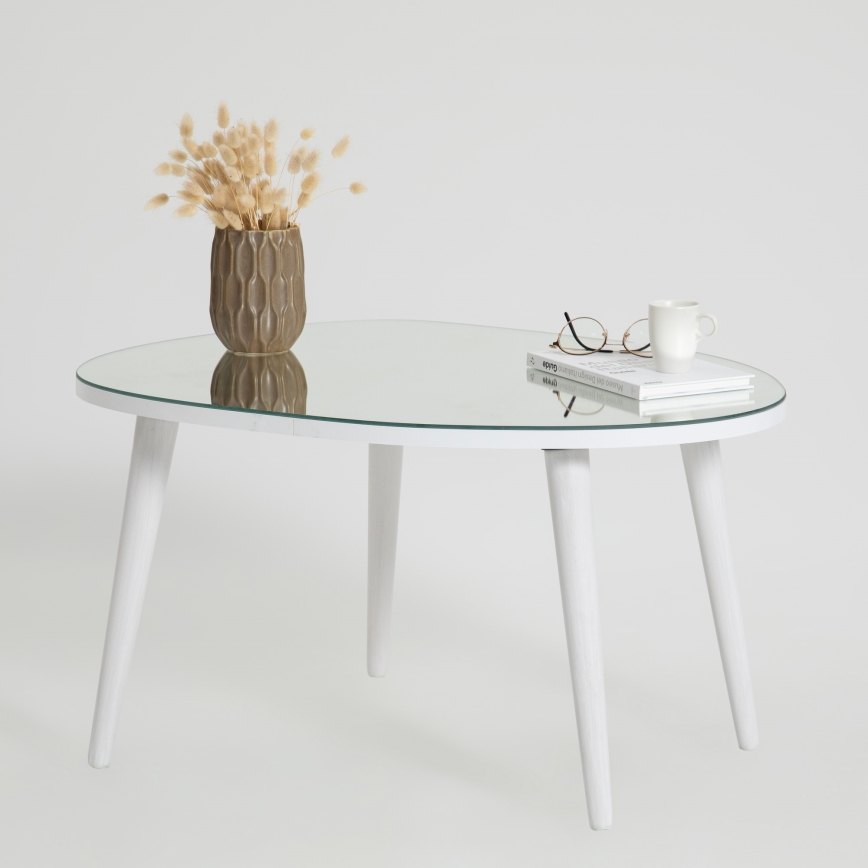 Couchtisch GUSTO 38x75 cm weiß