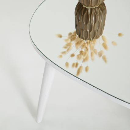 Couchtisch GUSTO 38x75 cm weiß