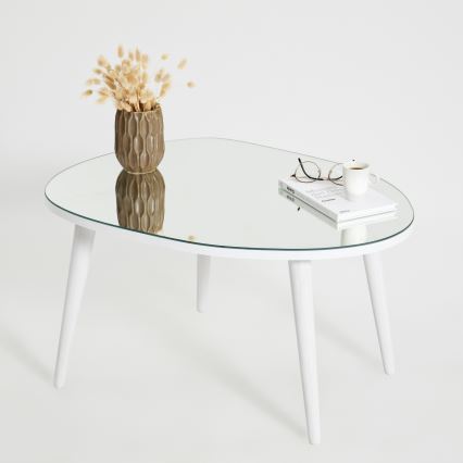 Couchtisch GUSTO 38x75 cm weiß