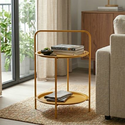 Couchtisch HAGE 50 x 66 cm braun